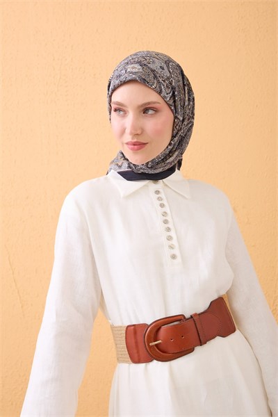 Velora Eşarp Vintage Paisley Siyah