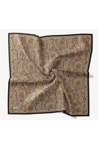 Velora Eşarp Vintage Paisley Yeşil Vizon