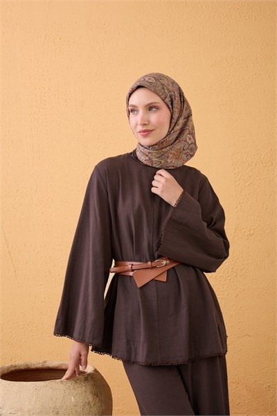 Velora Eşarp Vintage Paisley Yeşil Vizon