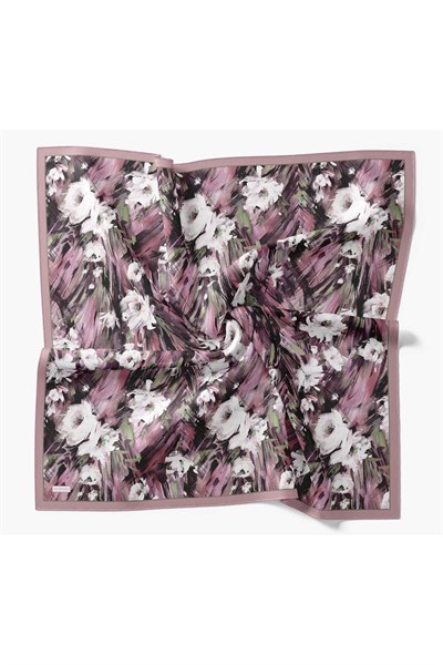 Velora Eşarp Watercolor Flower Gül Kurusu