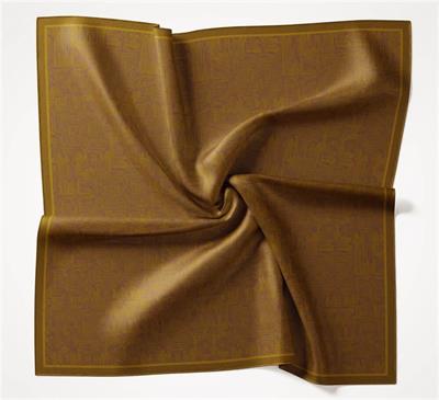 Viskon Velora Eşarp Dört Mevsim Labirent Desen Yağ Yeşili 90x90
