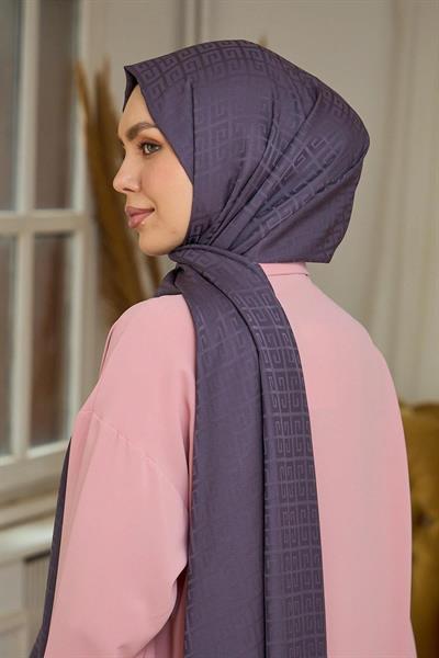 Yaz Işıltısı Koleksiyonu İpeksi Jakar Şal Arsenik 9016-18