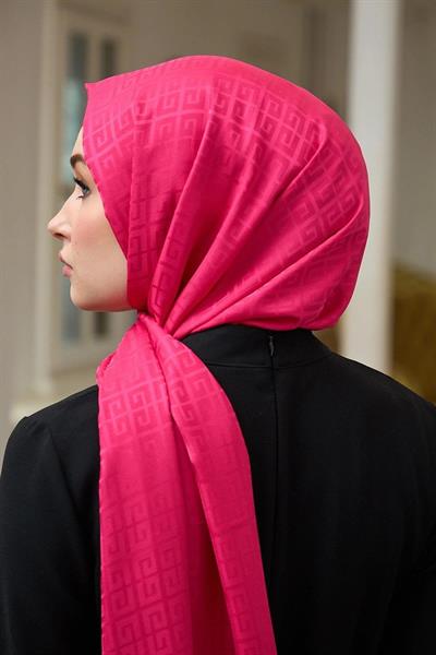 Yaz Işıltısı Koleksiyonu İpeksi Jakar Şal Pembe 9016-04