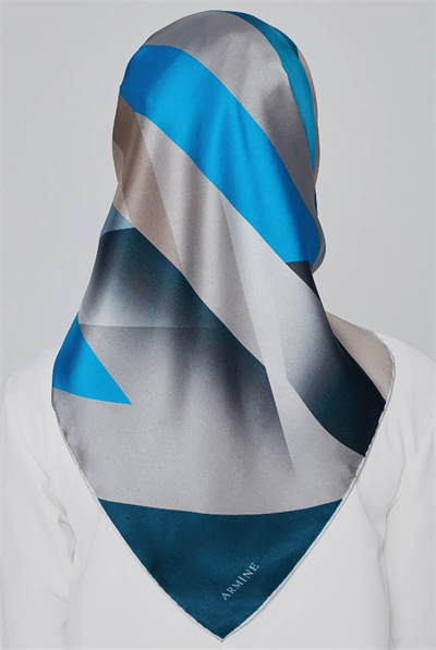 Armine Nostalji Serisi İpek Twill Eşarp 8424-33