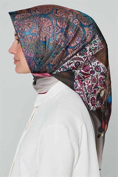Armine Nostalji Serisi Sura İpek Eşarp 7639-11NS