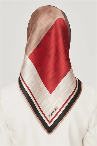 Armine Nostalji Serisi Twill İpek  Eşarp 8516D-30