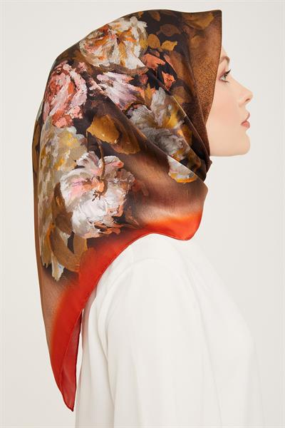 Armine Nostalji Serisi Twill İpek Eşarp 9025-53NT