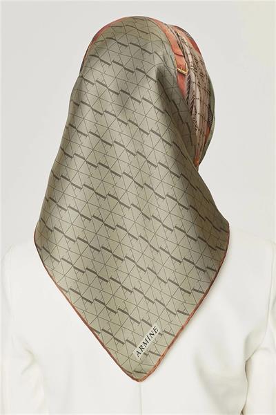 Armine Nostalji Serisi Twill İpek Eşarp 8519-06