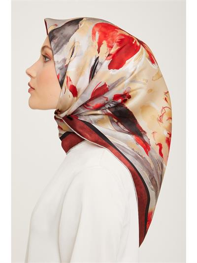 Armine Nostalji Serisi Twill İpek Eşarp 9018-51NT