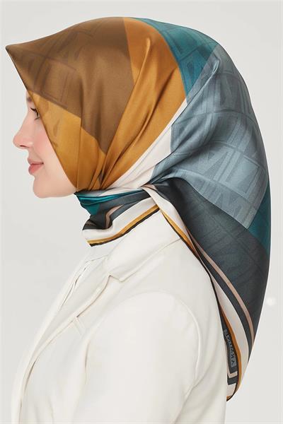 Armine Nostalji Serisi Twill İpek  Eşarp 8516D-83