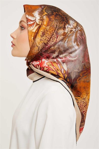 Armine Nostalji Serisi Twill İpek Eşarp 9041-07NT