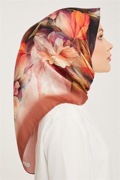 Armine Nostalji Serisi Twill İpek Eşarp 9001-51NT