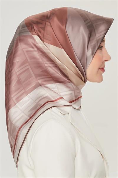 Armine Nostalji Serisi Twill İpek  Eşarp 8516D-36