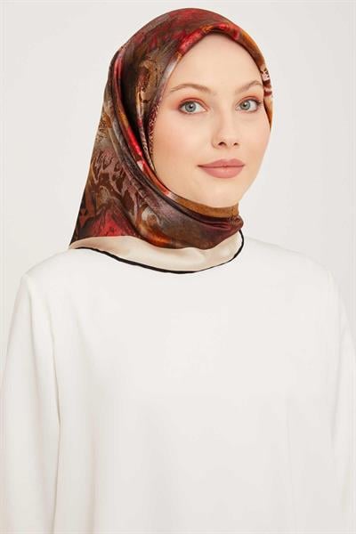 Armine Nostalji Serisi Twill İpek Eşarp 9041-07NT