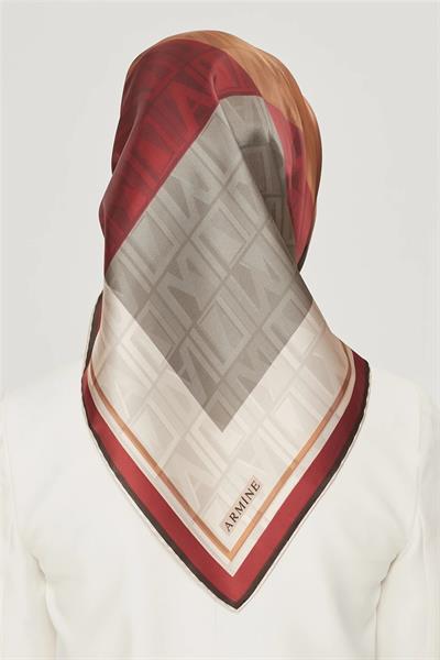 Armine Nostalji Serisi Twill İpek  Eşarp 8516D-33