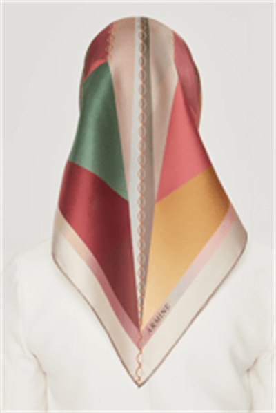 Armine Nostalji Serisi Twill İpek  Eşarp 8507D-05