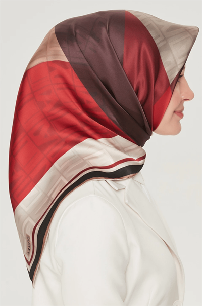 Armine Nostalji Serisi Twill İpek  Eşarp 8516D-30