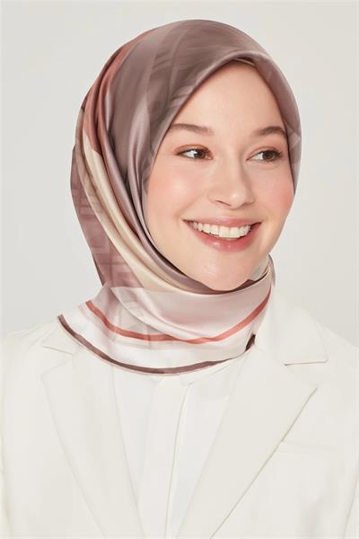 Armine Nostalji Serisi Twill İpek  Eşarp 8516D-36