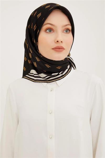 Armine Nostalji Serisi Twill İpek Eşarp 8959-01NT