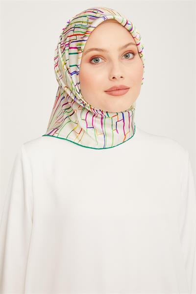 Armine Nostalji Serisi Twill İpek Eşarp 9027-31NT