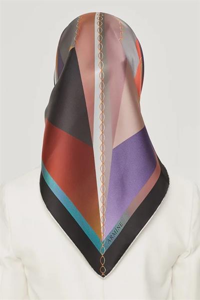 Armine Nostalji Serisi Twill İpek  Eşarp 8507D-82