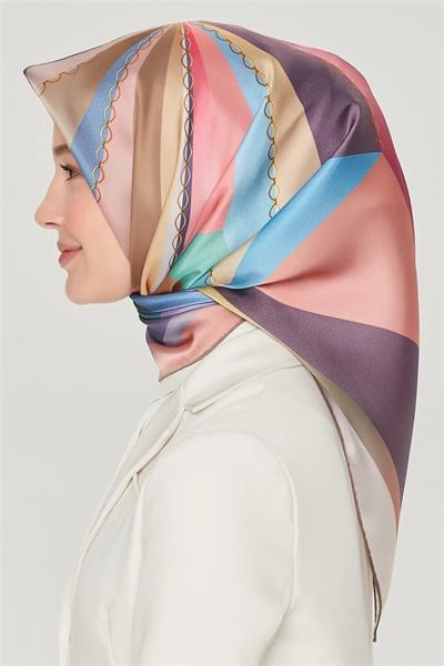 Armine Nostalji Serisi Twill İpek  Eşarp 8507D-04