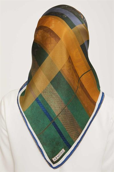 Armine Nostalji Serisi Twill İpek Eşarp 9023-54NT