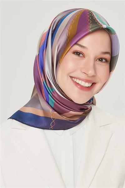 Armine Nostalji Serisi Twill İpek  Eşarp 8507D-36