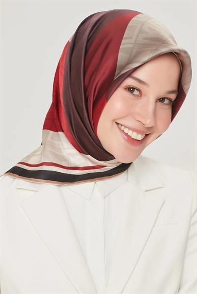 Armine Nostalji Serisi Twill İpek  Eşarp 8516D-30