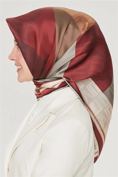 Armine Nostalji Serisi Twill İpek  Eşarp 8516D-33