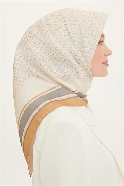 Armine Nostalji Serisi Twill İpek Eşarp 8724-03