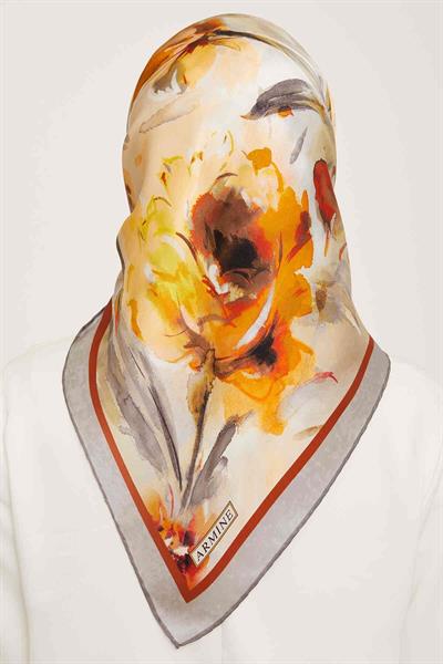 Armine Nostalji Serisi Twill İpek Eşarp 9018-31NT