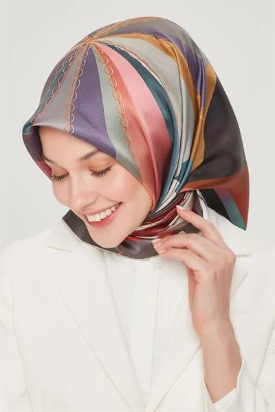 Armine Nostalji Serisi Twill İpek  Eşarp 8507D-82