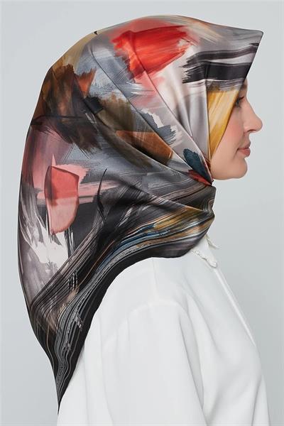 Armine Kadın 8204d-08 Twill Nostalji Ipek Eşarp
