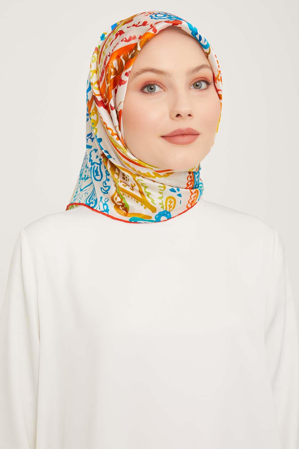 Armine - İpek Eşarp 2023/2024 Sonbahar Kış Sura İpek  9037-31