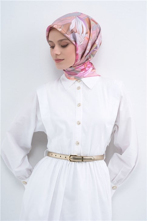 Armine  Saf İpek Twill Eşarp 9500D 52
