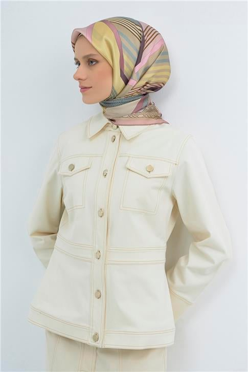 Armine  Saf İpek Twill Eşarp 9521D 02