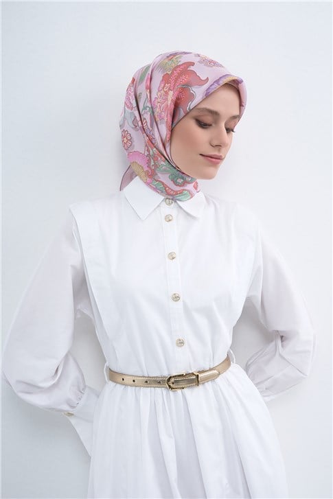 Armine  Saf İpek Twill Eşarp 9523D 06