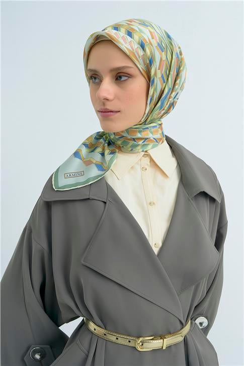 Armine  Saf İpek Twill Eşarp 9542D 50