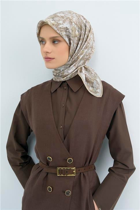 Armine  Saf İpek Twill Eşarp 9546D 80