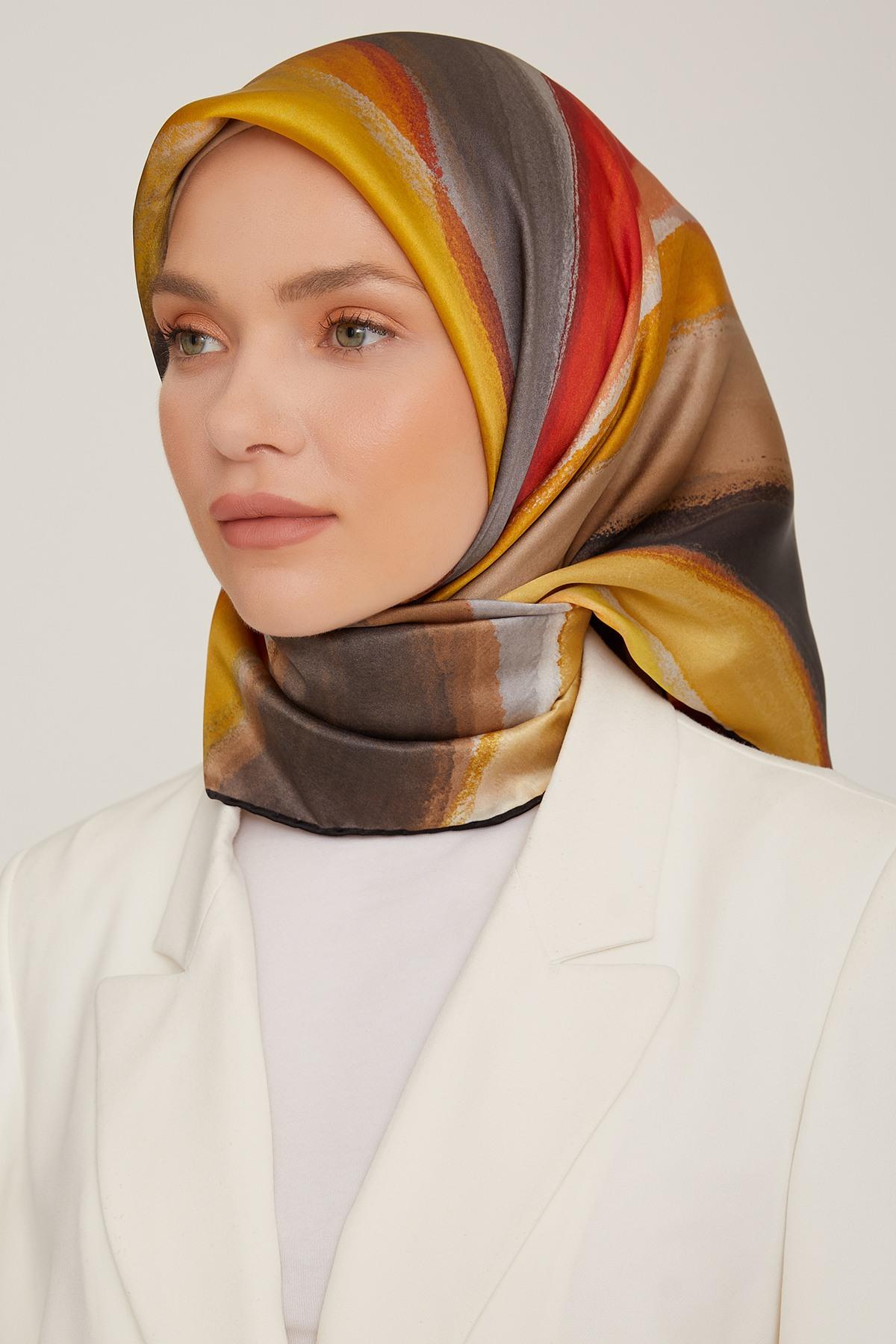 Armine 2022-23 Sonbahar Kış Sezonu Twill İpek Eşarp 8826D02 37