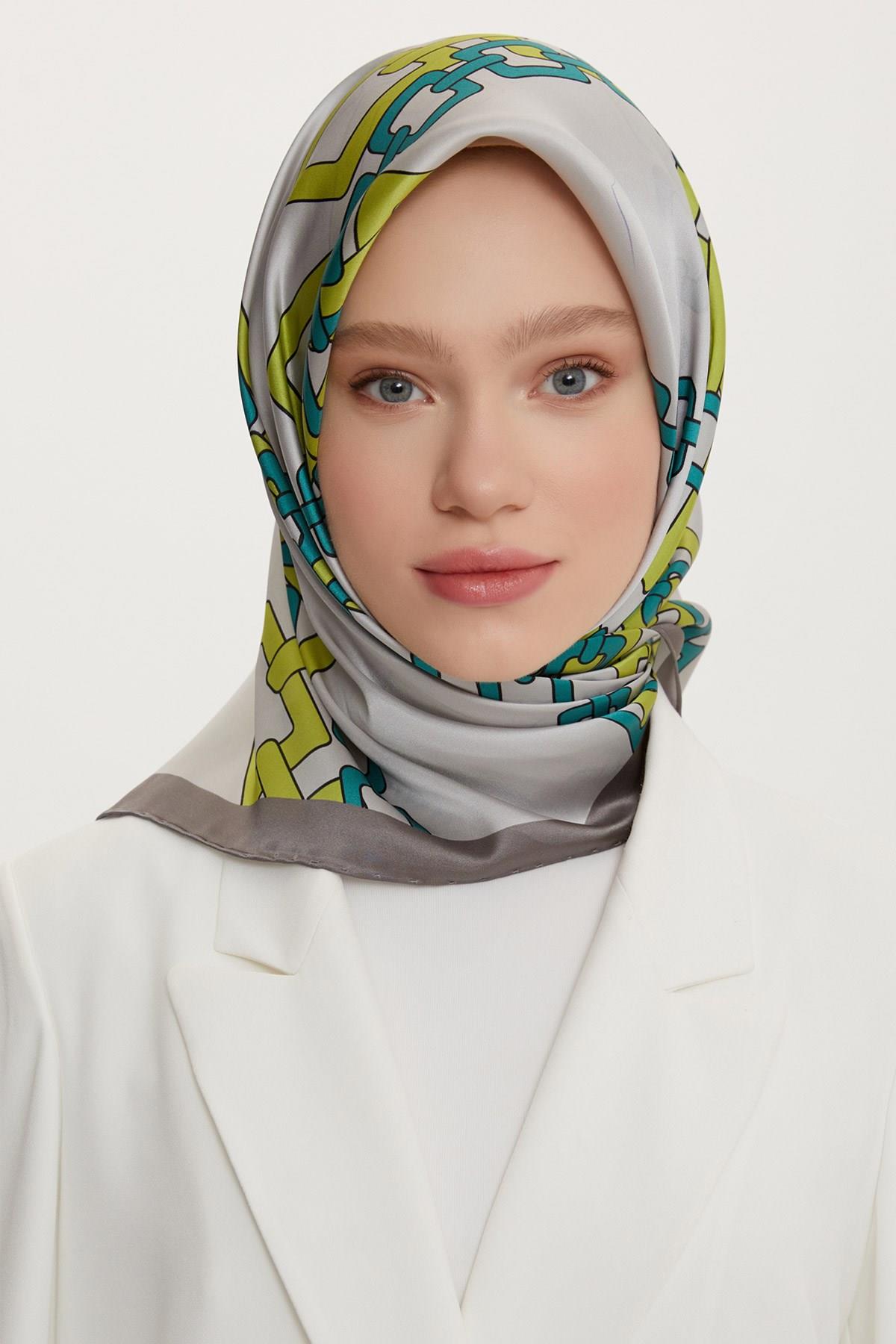 Armine 2022 İlkbahar Yaz Sezonu Twill İpek Eşarp Modelleri 8736D-05