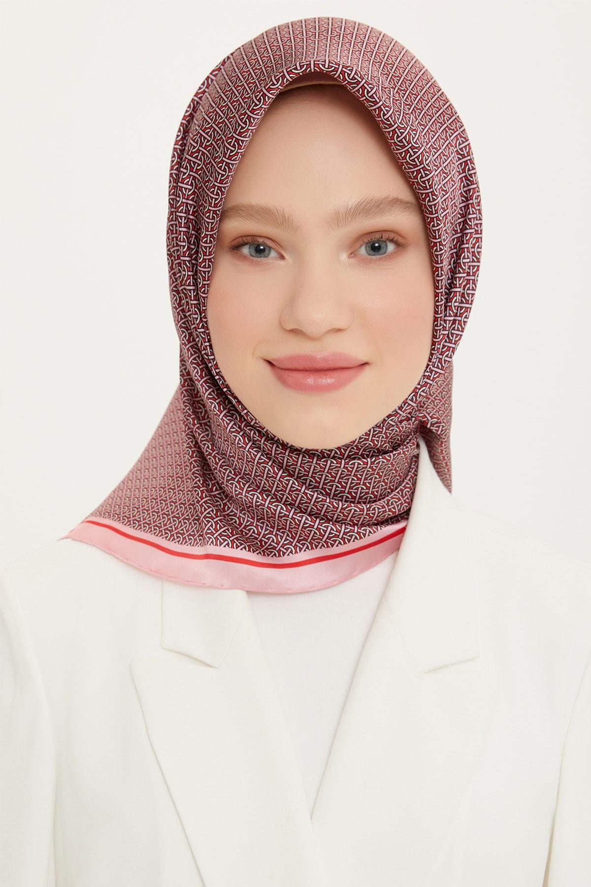 Armine 2022 İlkbahar Yaz Sezonu Twill İpek Eşarp Modelleri 8733D-31