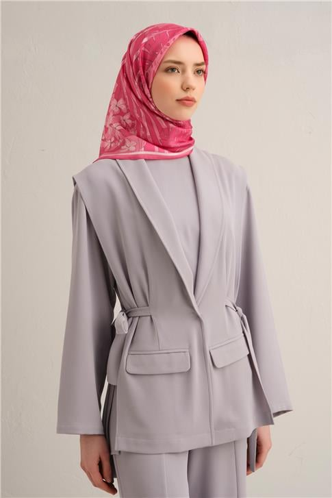 Armine Çiçek Desenli Saf İpek Twill Eşarp 9353D 36