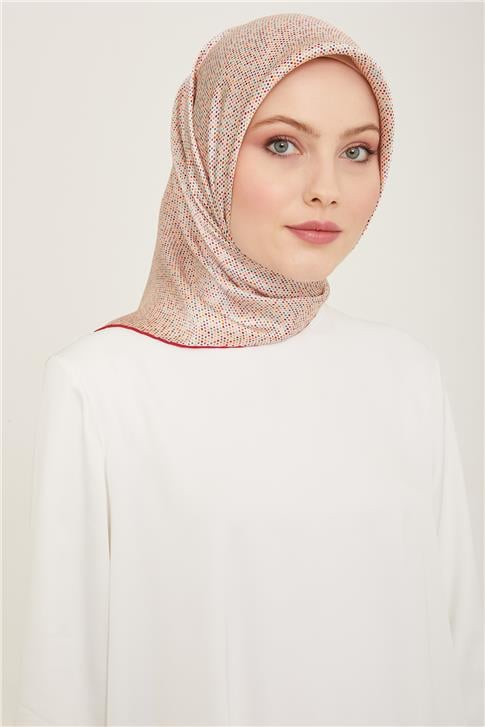 Armine Çiçek Desenli Sura İpek Eşarp 24Ya9115 36 83