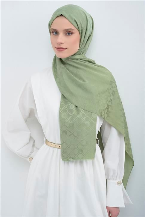 Armine Damla Desen Bambu Cotton Şal 48