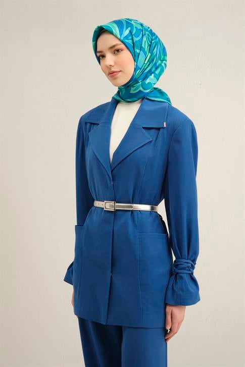 Armine Etnik Desenli Saf İpek Sura Eşarp 9323D 53