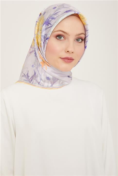 Armine Etnik Desenli Sura İpek Eşarp 24Ya9130 3 85
