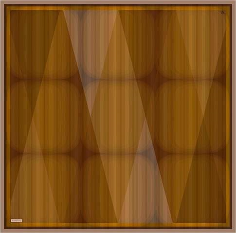 Armine Geometrik Desenli Saf İpek Twill Eşarp 9402D 34