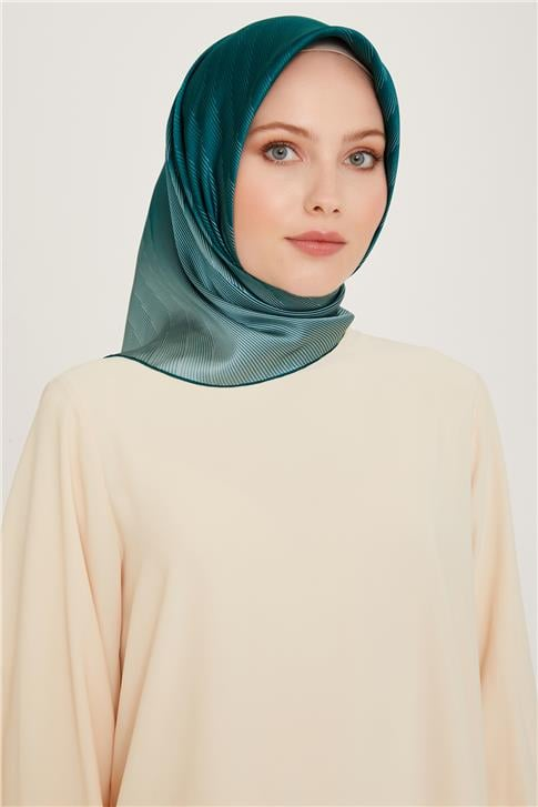 Armine Geometrik Desenli Sura Saf İpek Eşarp 9237D 53